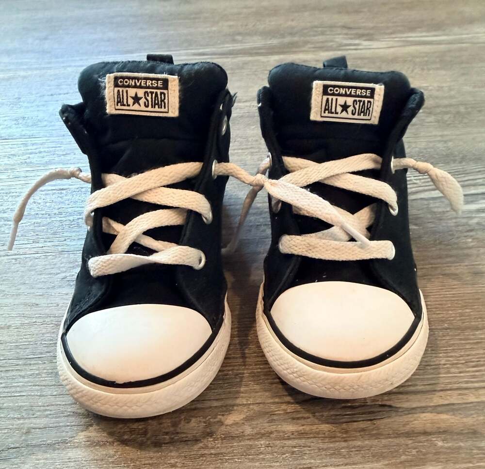 Converse Chuck Taylor All Star Street Mid Black Camo Infant Sneakers Size 10